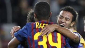 Thiago y Rafinha.