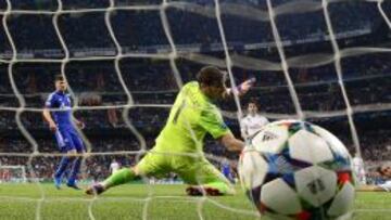 Iker Casillas, ante el Schalke.