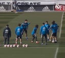 Sesión de recuperación del Real Madrid tras vencer al Betis