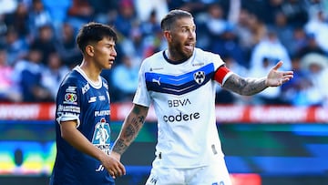 during the 1st round match between Pachuca and Monterrey as part of the Liga BBVA MX, Torneo Apertura 2025 at Hidalgo Stadium, on July 13, 2025 in Pachuca, Hidalgo, Mexico