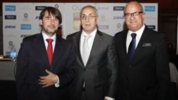 De izquierda a derecha, Crist&oacute;bal Belda, Alejandro Blanco y Carmelo Paniagua (vicepresidente COE).