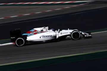 Valtteri Bottas en los test de pretemporada en el circuito de Montmeló.