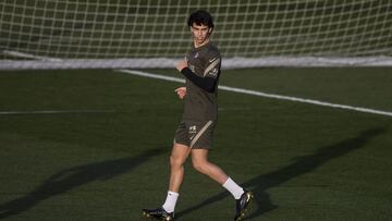 Jo&atilde;o F&eacute;lix, durante un entrenamiento del Atl&eacute;tico.