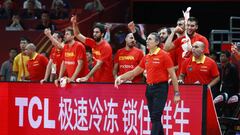 Basketball - FIBA World Cup - Final - Argentina v Spain - Wukesong Sport Arena, Beijing, China - September 15, 2019   Spain coach Sergio Scariolo REUTERS/Thomas Peter