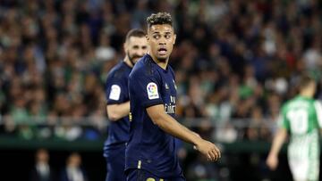 Mariano, durante un partido del Real Madrid.