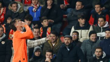 Canós celebra el 0-1.