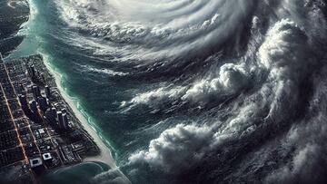 Hurricane image (not real)