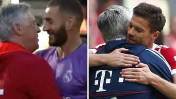 Ancelotti, el amigo de sus jugadores: los momentos más emotivos