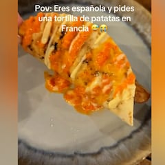 Una española pille una tortilla de patatas en Francia y lo que le sirven deben verlo