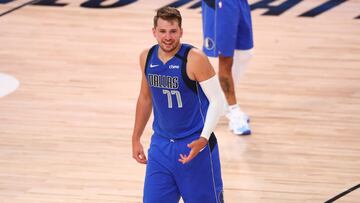 Luka Doncic, durante un partido de la NBA con Dallas Mavericks