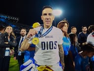 Vicente Sanchez head coach of Cruz Azul during the final leg match between Cruz Azul and Vancouver Whitecaps as part of the CONCACAF Champions Cup 2025, at Olimpico Universitario Stadium on June 01, 2025 in Mexico City, Mexico.