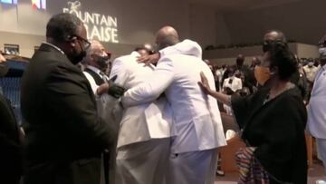 ?ltimo y sentido adi¨®s a George Floyd en el funeral de Houston