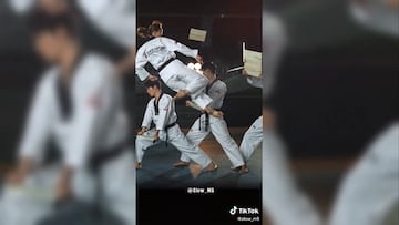 Taekwondoín nos muestra increíble rompimiento de 3 tablas