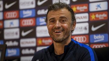 Luis Enrique en rueda de prensa.