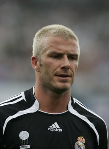 David Beckham en 2007 en el Real Madrid. 