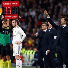 Solari apremió a Bale en el cambio: "¡Eres tú, vamos!"