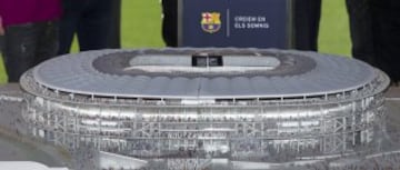 The mock-up of the new Camp Nou.