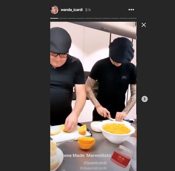 Wanda Nara inmortaliza la otra gran pasión de Mauro Icardi: la cocina