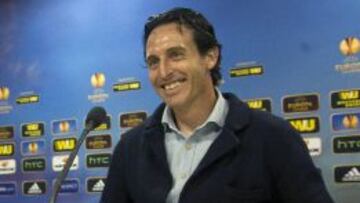 Unai Emery en rueda de prensa