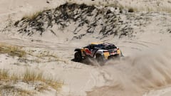 Dakar Rally - 2018 Peru-Bolivia-Argentina Dakar rally - 40th Dakar Edition stage ten, Salta to Belen - January 16, 2018. Stephane Peterhansel of France and co-pilot Jean Paul Cottret of France drive their Peugeot . REUTERS/Andres Stapff