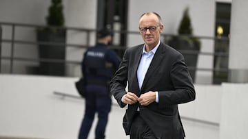 Germany's Chancellor Friedrich Merz arrives in Turku, following his meeting with the Nordic Prime Ministers on Monday evening at Turku Castle and with Finnish President Alexander Stubb on Tuesday during his two day visit to Finland, in Turku, Finland, May 26, 2025. Lehtikuva/Roni Rekomaa via REUTERS ATTENTION EDITORS - THIS IMAGE WAS PROVIDED BY A THIRD PARTY. NO THIRD PARTY SALES. NOT FOR USE BY REUTERS THIRD PARTY DISTRIBUTORS. FINLAND OUT. NO COMMERCIAL OR EDITORIAL SALES IN FINLAND.