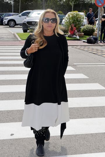 Cristina Tárrega a su llegada al tanatorio La Paz para despedir a María Teresa Campos.