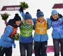 El relevo femenino conquista un oro balsámico para Ucrania