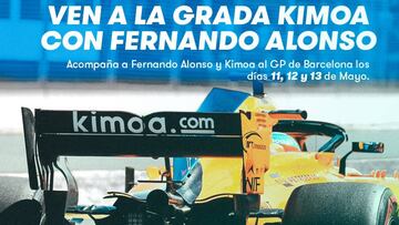 Promoción de la Grada Kimoa de Alonso en Montmeló.