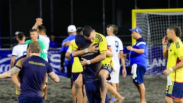 La Selección Colombia de Fútbol Playa ganó la medalla de oro en los Juegos Centroamericanos y del Caribe San Salvador 2023.