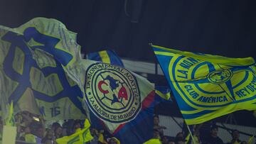 Afición del América durante el partido de Vuelta en contra del Atlético de San Luis.