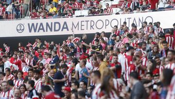 Afici&oacute;n en el Wanda Metropolitano.