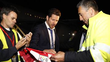 El Cholo, el más aclamado a la llegada del Atlético llegada a Madrid.