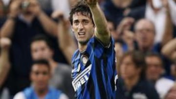 Diego Milito marcó los dos goles del partido