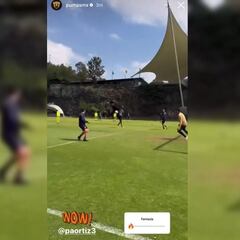 El golazo que se mandó el ‘Palermo’ Ortiz en un entrenamiento de Pumas