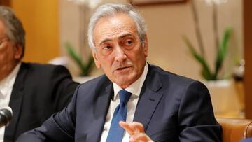 Gabriele Gravina, presidente de la Federaci&oacute;n Italiana de F&uacute;tbol. 