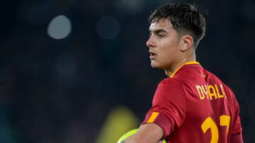 ROME, ITALY - FEBRUARY 04: Paulo Dybala of AS Roma during the Serie A match between AS Roma and Empoli FC at Stadio Olimpico on February 04, 2023 in Rome, Italy. (Photo by Fabio Rossi/AS Roma via Getty Images)