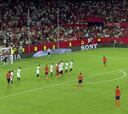 El Pizjuán entró en pánico: el palo en el 90´ que casi deja sin Champions al Sevilla
