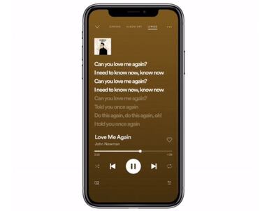 Spotify ya muestra las letras de tus canciones favoritas