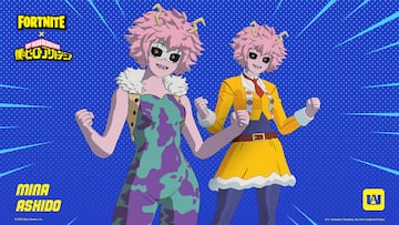 fortnite my hero academia nuevas skins shoto todoroki eijiro kirishima mina ashido