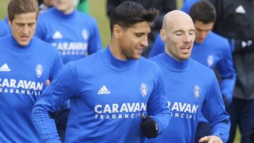 Grippo, en un entrenamiento.