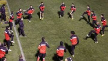 Entrenamiento del Atl&eacute;tico de Madrid.