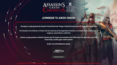 Descarga gratis Assassin's Creed Chronicles Trilogy en PC por el 35 aniversario de Ubisoft