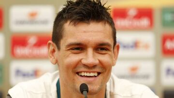 Lovren, en conferencia de prensa.