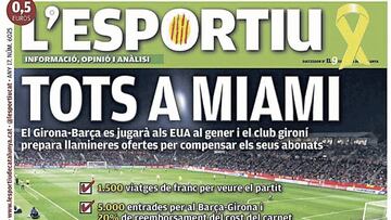 L’Esportiu confirma el Girona-Barça en Miami en enero