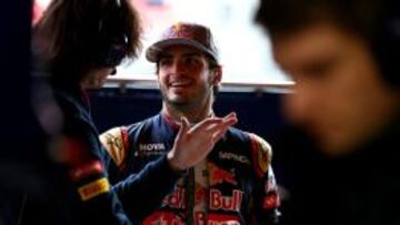 Carlos Sainz durante los test de Montmel&oacute;.