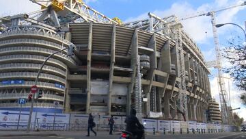 Así se ve el esqueleto y el avance de las obras del Bernabéu