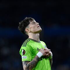 Garnacho: primer gol, homenaje a Cristiano y tirón de orejas