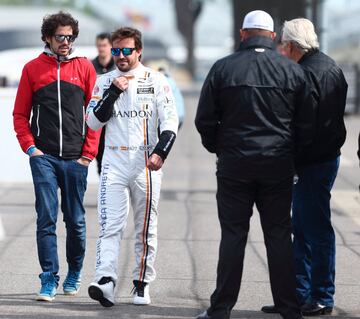 El primer test de Fernando Alonso en la Indy 500