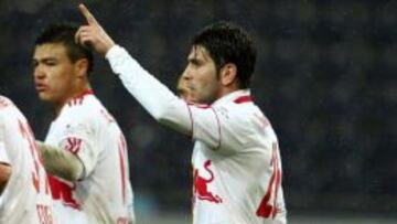 Jonathan Soriano, con el Salzburg.