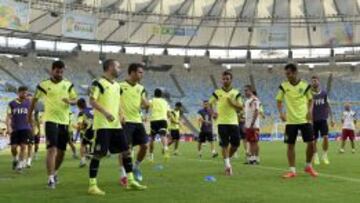 España se entrena en Maracaná.